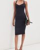 Balmain Balmain Bodycon Compact Jersey Knee Length Dress Ardoise - 5