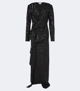 Balmain Balmain Bow-detail sequined gown