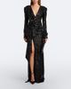 Balmain Balmain Bow-detail sequined gown - 2