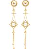 BALMAIN BALMAIN Brass & Faux-Pearl Pendant Earrings - 1
