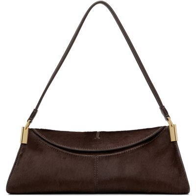 BALMAIN BALMAIN Brown 64-83 Small Pony-Effect Leather Bag
