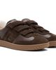 BALMAIN BALMAIN Brown 'Balmain Swan' Suede Sneakers - 4