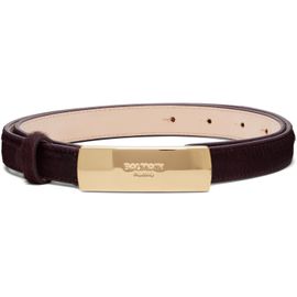 BALMAIN BALMAIN Burgundy Calfskin Belt