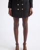 Balmain Balmain Button Cotton Blend Tweed Miniskirt - 1
