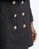 Balmain Balmain Button Cotton Blend Tweed Miniskirt - 5