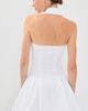 Balmain Balmain Buttoned Poplin Mini Dress Blanc Optique - 3