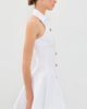 Balmain Balmain Buttoned Poplin Mini Dress Blanc Optique - 4