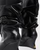 Balmain Balmain Calfskin Ankle Wedge Boots Noir - 4