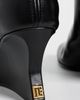 Balmain Balmain Calfskin Ankle Wedge Boots Noir - 6