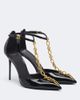 Balmain Balmain Chain-detail patent leather pumps - 1