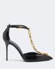 Balmain Balmain Chain-detail patent leather pumps - 5