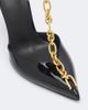 Balmain Balmain Chain-detail patent leather pumps - 6