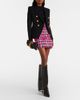 Balmain Balmain Checked cotton and wool-blend tweed miniskirt - 2