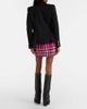 Balmain Balmain Checked cotton and wool-blend tweed miniskirt - 3