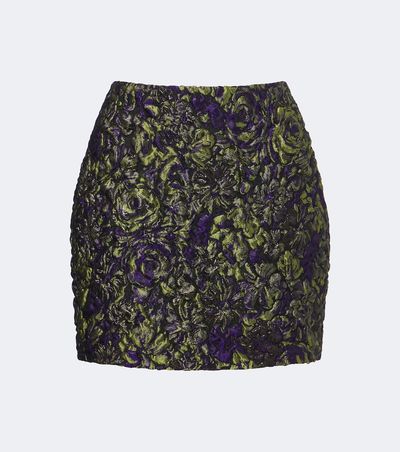 Balmain Balmain Cloqué jacquard miniskirt