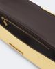 Balmain Balmain Croc-effect metallic leather clutch - 3