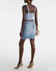 Balmain Balmain Cropped denim bustier - 3