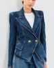 Balmain Balmain Dark Denim Jacket Bleu Jean Fonce - 2
