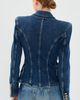 Balmain Balmain Dark Denim Jacket Bleu Jean Fonce - 3