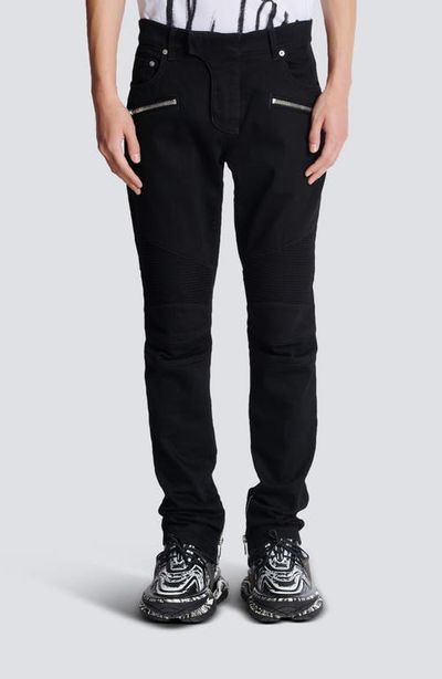 Balmain Balmain Denim Biker Pants