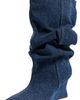 Balmain Balmain Denim Wedge Ankle Boots Bleu Jean - 1