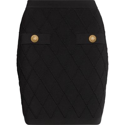 Balmain Balmain Diamond Milano Stitch Sweater Skirt