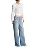 Balmain Balmain Diamond Washed Denim Straight-Fit Jeans - 4