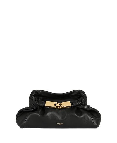 Balmain Balmain Dinner At 8 Small Smooth Leather Bag