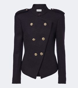 Balmain Balmain Double-breasted wool-blend tweed jacket
