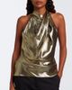 Balmain Balmain Draped halterneck silk-blend top - 2
