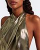 Balmain Balmain Draped halterneck silk-blend top - 3
