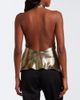 Balmain Balmain Draped halterneck silk-blend top - 4