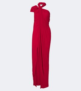 Balmain Balmain Draped jersey crêpe gown
