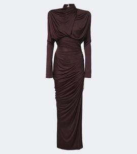 Balmain Balmain Draped jersey maxi dress