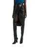 Balmain Balmain Draped Lambskin Midi Skirt - 1