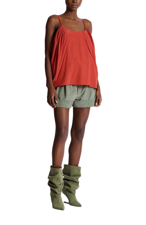 Balmain Balmain Draped silk crepe top