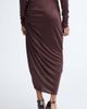Balmain Balmain Draped Viscose Jersey Slit Midi Skirt - 3