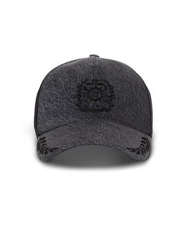 Balmain Balmain Ecusson Embroidered Denim Cap
