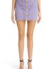 Balmain Balmain Embellished Button Tweed Miniskirt - 1