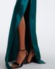 Balmain Balmain Embellished ruched silk satin gown - 4