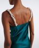 Balmain Balmain Embellished ruched silk satin gown - 5