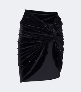 Balmain Balmain Embellished velvet beach cover-up