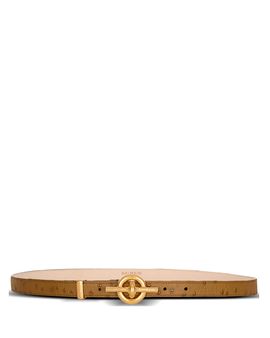 Balmain Balmain Embossed Calfskin T-Bar Belt