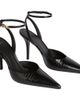 Balmain Balmain Embossed Leather Strappy Courts - 1