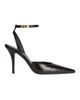 Balmain Balmain Embossed Leather Strappy Courts - 4