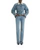 Balmain Balmain Faded Denim Peplum Jacket - 2
