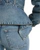 Balmain Balmain Faded Denim Peplum Jacket - 4