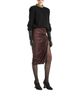 Balmain Balmain Flowing Jersey Midi Skirt with Slit - 2
