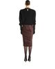 Balmain Balmain Flowing Jersey Midi Skirt with Slit - 3
