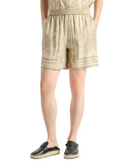 Balmain Balmain Foulard Print 5.6 Pull On Pajama Shorts